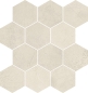 Preview: PrimeCollection Timeline Mosaico Esagoni White 30x34 cm