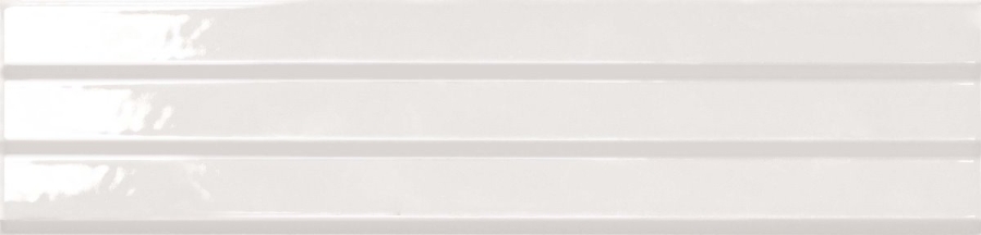 Flaviker Flow White Glossy Wanddekor 6x25 cm