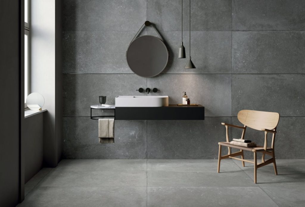 Große Fliese Flaviker Nordik Stone Grey