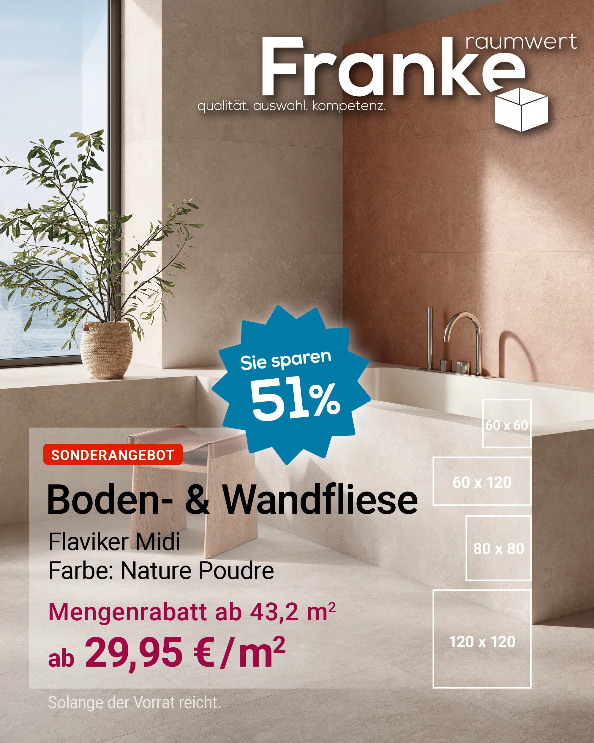 Flaviker Midi Nature Poudre 60x60 cm ab 29,95 €