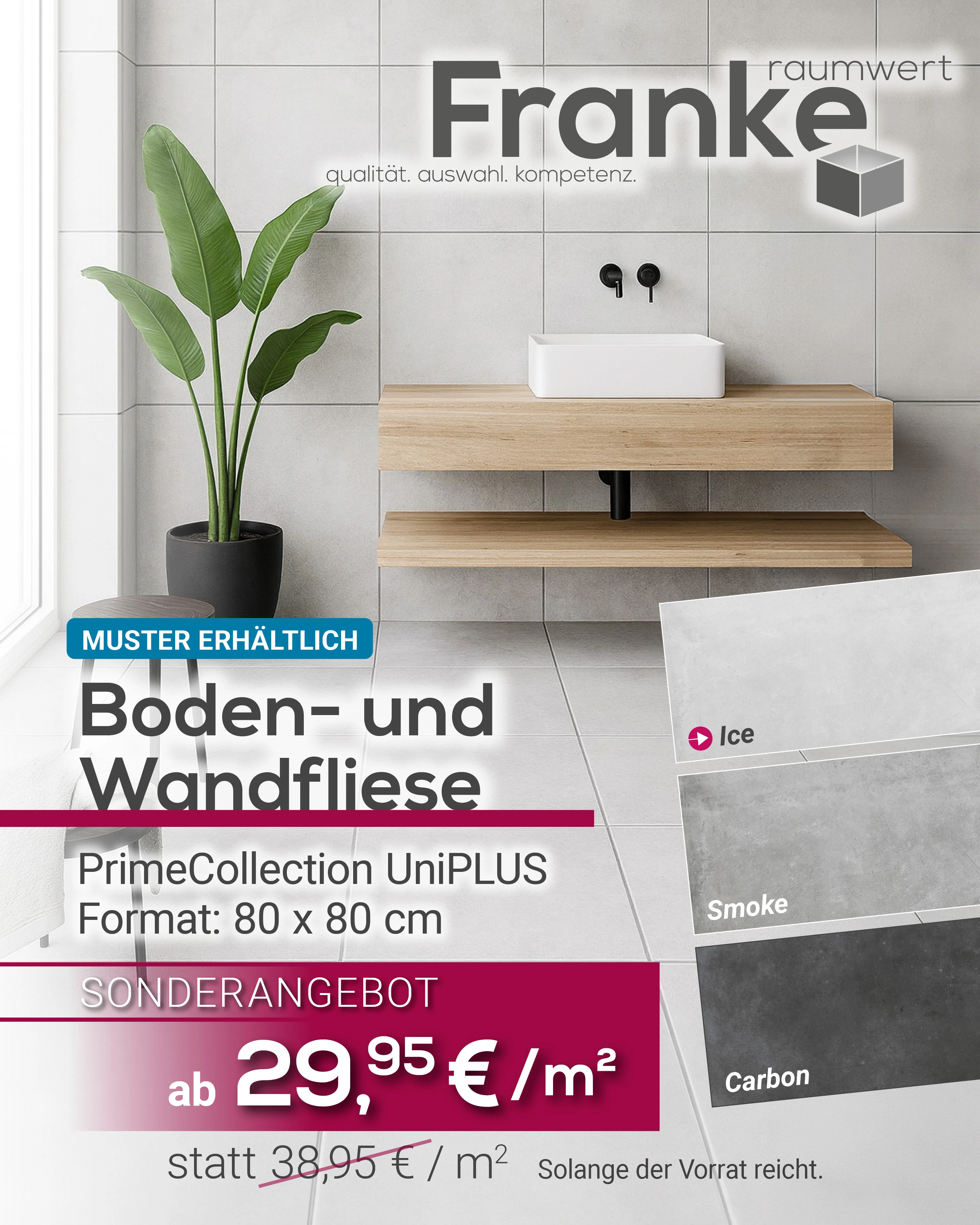 PrimeCollection Uniplus Ice 80x80 cm ab 29,95 €