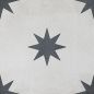 Preview: Steuler Casablanca Grundfliese Noir-Blanc 25x25 cm