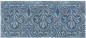Preview: PrimeCollection Vintage Wall Dekor Blue Steel glänzend 11x25 cm
