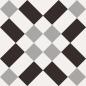 Preview: Sant Agostino Patchwork B&W 2 Naturale Boden- und Wandfliese 20x20 cm