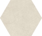 Preview: Provenza Eureka Bianco 6-Eck Boden- und Wandfliese 22x19,3 cm