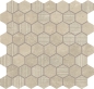 Preview: Provenza Eureka Sabbia Mosaik 6-Eck Matte 30x30 cm