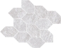 Mobile Preview: PrimeCollection QuarzStone Mosaik Foliage White 30x32 cm