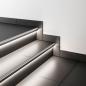 Preview: Schlüter LIPROTEC PB Profil Treppenkante Aluminium edelstahl gebürstet 100 cm