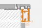 Preview: Schlüter LIPROTEC PB Profil Treppenkante Aluminium edelstahl gebürstet 150 cm