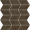 Love Tiles Metallic Carbon Mosaik Arrow Matte 35x35 cm