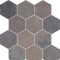 PrimeCollection Heartland Charcoal Mosaik Esagone 28x32 cm