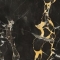 Mirage Jewels Black Gold Glossy Boden- und Wandfliese 15x60 cm