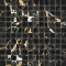Mirage Jewels Black Gold Glossy Mosaik 144T 30x30 cm