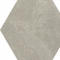 Provenza Eureka Grigio 6-Eck Boden- und Wandfliese 22x19,3 cm