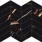 Provenza Unique Marble Mosaico Arrows Sahara Noir glänzend Matte 30x30 cm