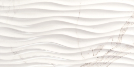 Love Tiles Precious Calacatta Shine Wanddekor Curl 35x70 cm