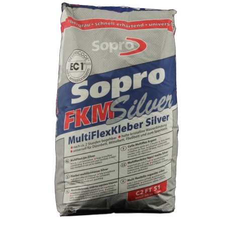 Sopro FKM 600 Multi Flexklebemörtel 5kg Beutel Silver