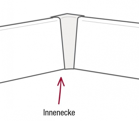 PrimeCollection Innenecke weiß für Sockelleiste 58mm (2 Stück)