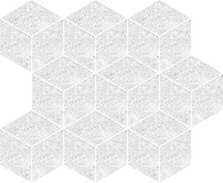 Keraben Underground Mosaik Cube White Natural 26x30 cm