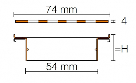 Schlüter Designrost KERDI-LINE-IF-E 23 mm KLIFE23EB80