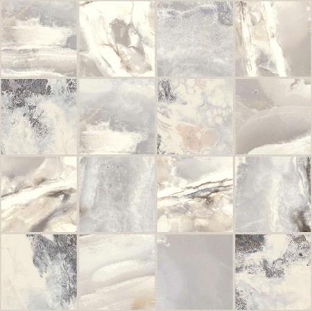 Florim Creative Design Onyx&More White Blend Glossy Mosaik 7,5x7,5 cm 6 mm