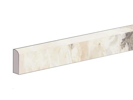 Florim Creative Design Onyx&More White Blend Satin Sockel 4,6x80 cm 6 mm