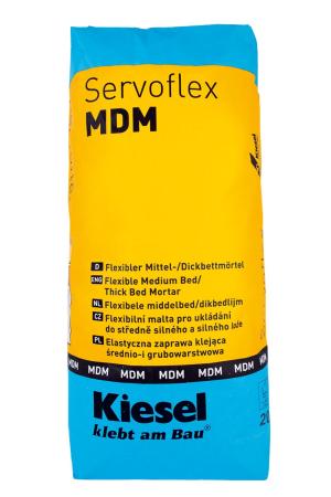 Kiesel Servoflex MDM Flexibler Mittel- & Dickbettmörtel 20 kg Sack