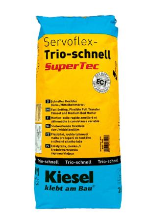 Kiesel Servoflex-Trio-schnell SuperTec Dünn/Mittelbettm. 20 kg Sack