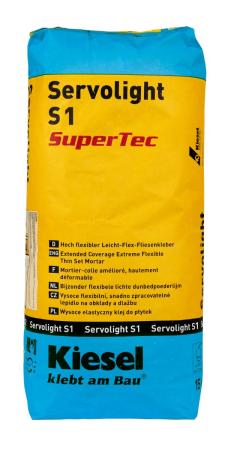 Kiesel Servolight S1 SuperTec Leicht-Flex-Fliesenkleber 15 kg Sack