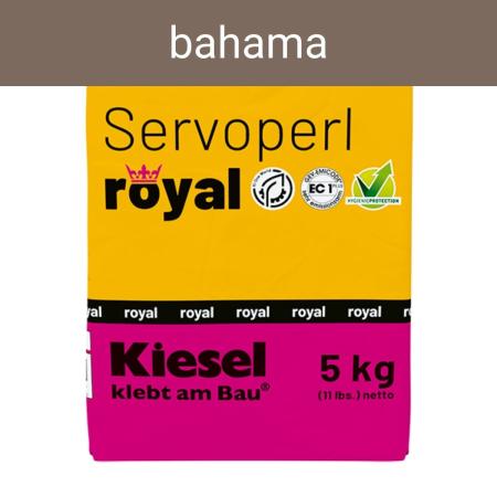 Kiesel Servoperl royal bahama flexible Premiumfuge 5 kg Papierbeutel