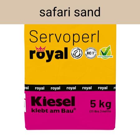 Kiesel Servoperl royal safari sand flexible Premiumfuge 5 kg Papierbeutel