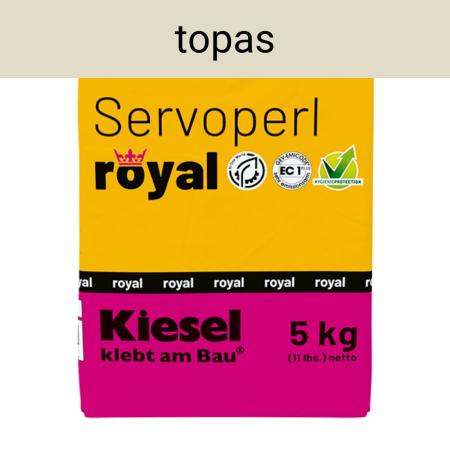 Kiesel Servoperl royal topas flexible Premiumfuge 5 kg Papierbeutel