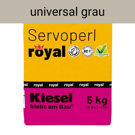 Kiesel Servoperl royal universal grau flexible Premiumfuge 5 kg Papierbeutel