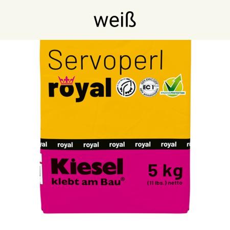 Kiesel Servoperl royal weiß flexible Premiumfuge 5 kg Papierbeutel