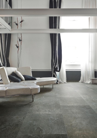 Florim Creative Design Pietre/3 Limestone Coal Naturale Boden- und Wandfliese 40x80 cm