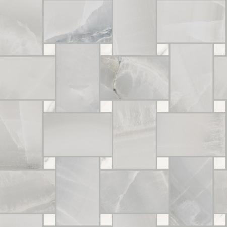 Sant Agostino Akoya Silver Krystal Mosaik Maxi Rete 30x30 cm