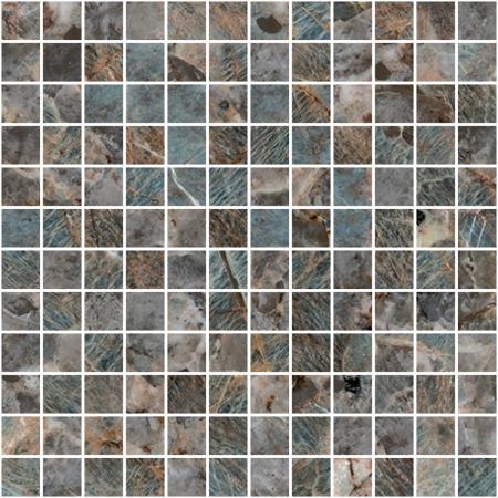 Mirage Cosmopolitan Amazzonite Poliert Mosaik 144T 30x30 cm