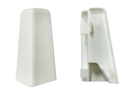 PrimeCollection Außenecke weiß für Sockelleiste 58mm (2 Stück)