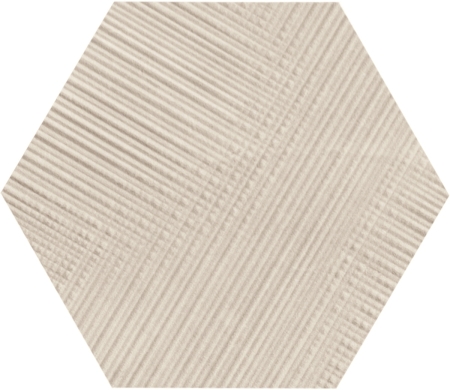 Provenza Eureka Bianco Dekorfliese 6-Eck Tartan 22x19,3 cm
