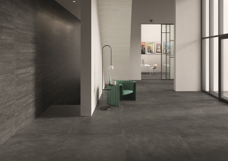Provenza Re-Play Concrete Boden- und Wandfliese Anthracite Recupero 120x120 cm
