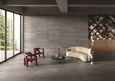 Provenza Re-Play Concrete Boden- und Wandfliese Dark Grey Recupero 60x120 cm