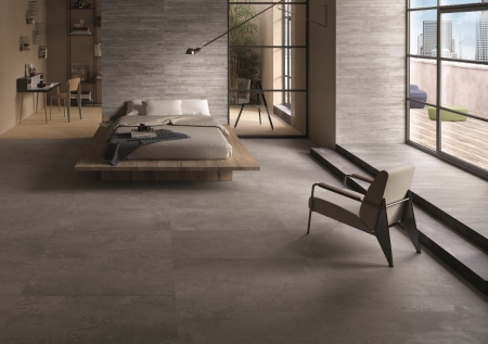Provenza Re-Play Concrete Boden- und Wandfliese Dark Grey Recupero 30x60 cm