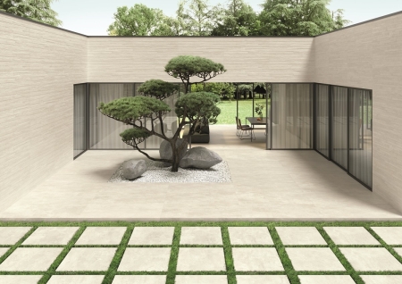 Provenza Re-Play Concrete Boden- und Wandfliese White Recupero 60x60 cm