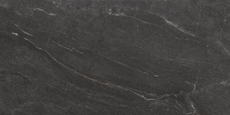 Keraben Idyllic Boden- und Wandfliese Aura Black Vecchio 60x120 cm
