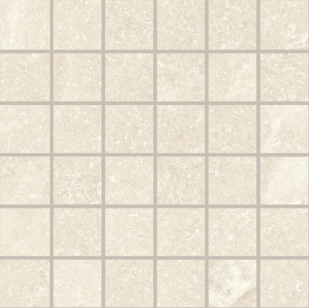Provenza Saltstone Mosaik 5x5 White Pure glänzend Matte 30x30 cm