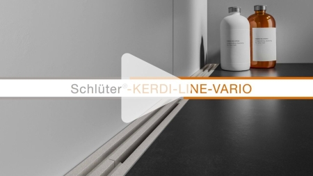 Schlüter KERDI-LINE-VARIO Entwässerungsprofil 180 cm WAVE 34