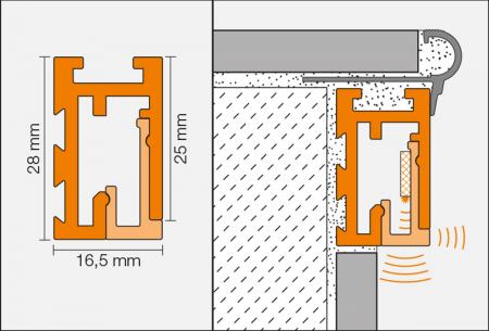 Schlüter LIPROTEC PB Profil Treppenkante Aluminium 100 cm