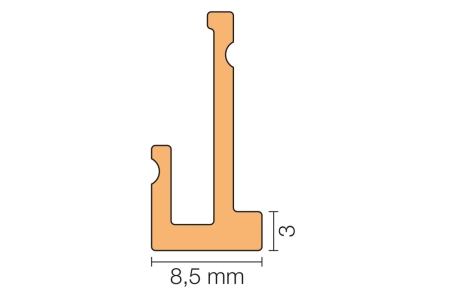 Schlüter LIPROTEC PBD Streuscheibe indirekte+direkte Beleuchtung 100 cm