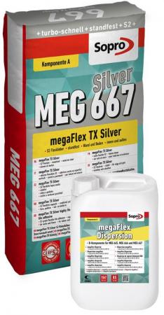 Sopro Bauchemie 2K Flexkleber MEG 667 megaFlex TX Silver