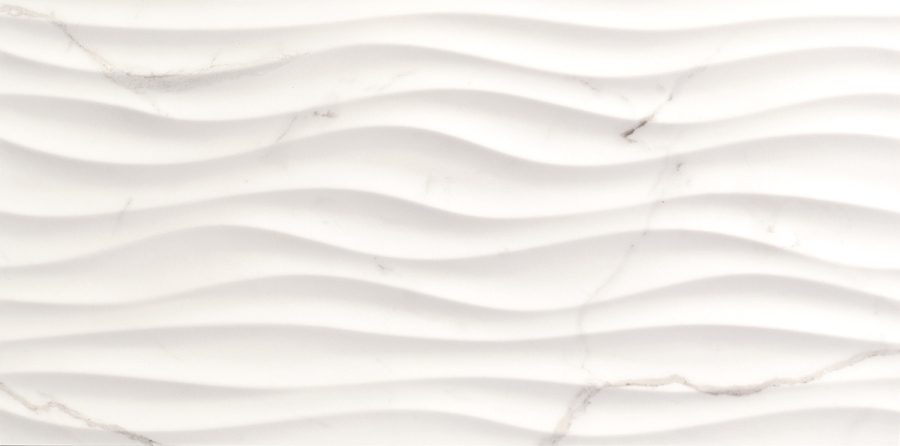 Love Tiles Precious Calacatta Matt Wanddekor Curl 35x70 cm